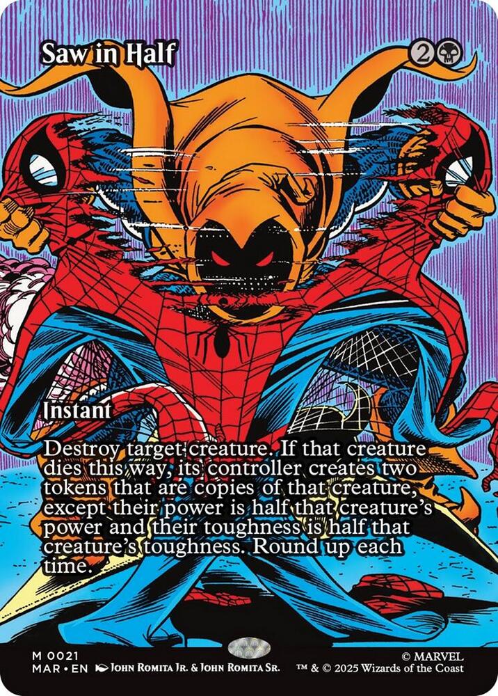 Saw in Half 21 (Marvel Universe Eternal-Legal)  - Borderless