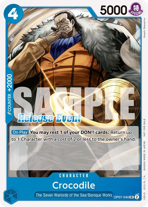 Crocodile (Release Event Pack) OP07-040 (One Piece Promotion Cards) 