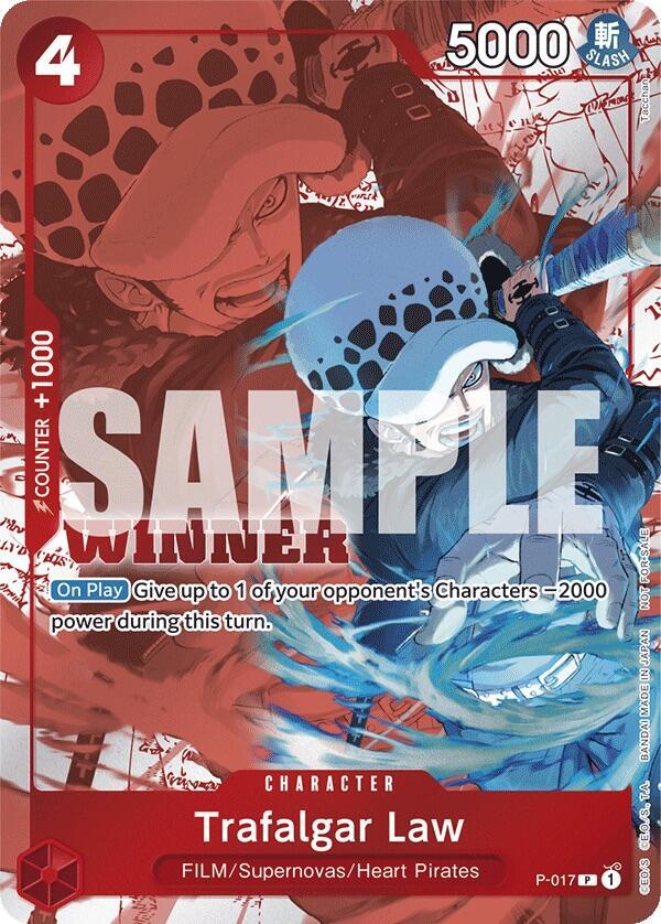 Trafalgar Law (Winner Pack Vol.7) P-017 (One Piece Promotion Cards)  - Foil