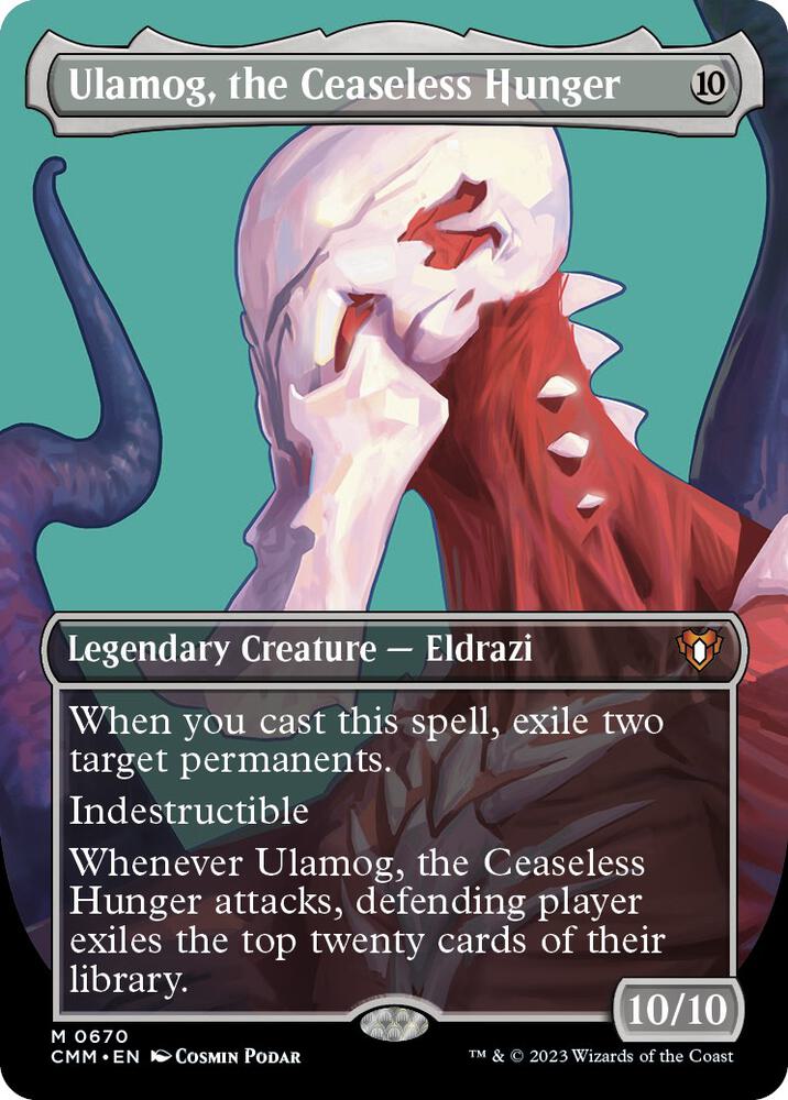 Ulamog, the Ceaseless Hunger 670/451 (Commander Masters)  - Borderless Foil