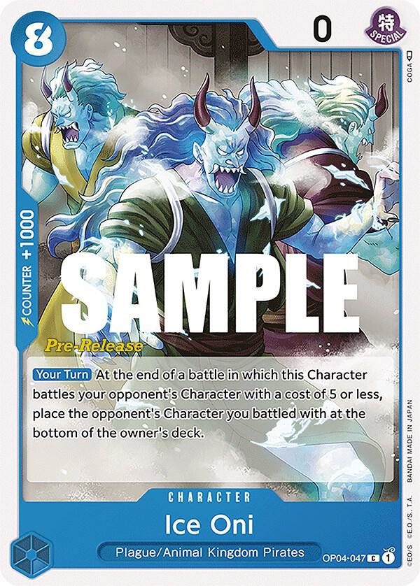 Ice Oni OP04-047 (Kingdoms of Intrigue Pre-Release Cards) 