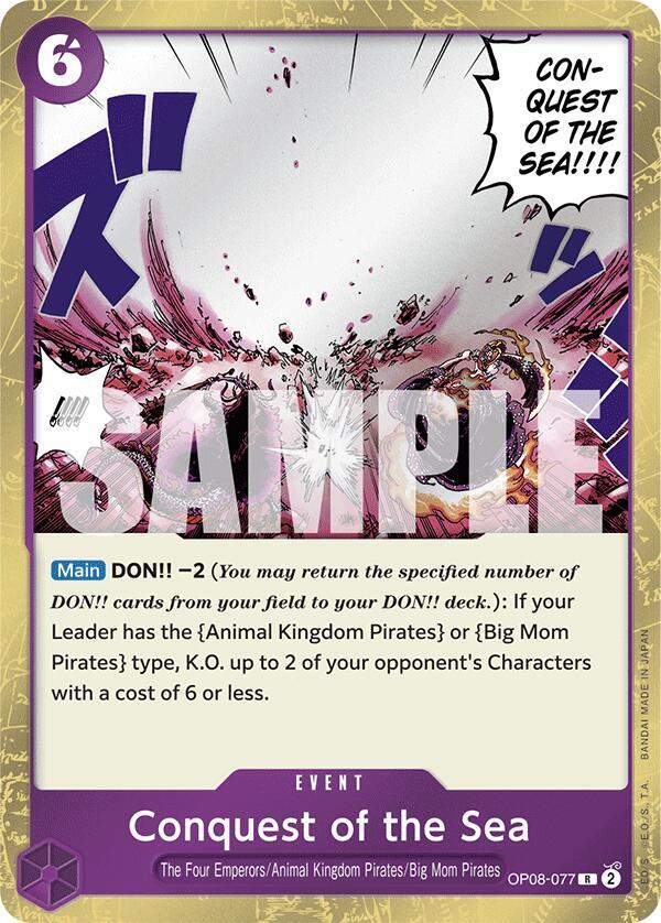 Conquest of the Sea OP08-077 (Two Legends)  - Foil