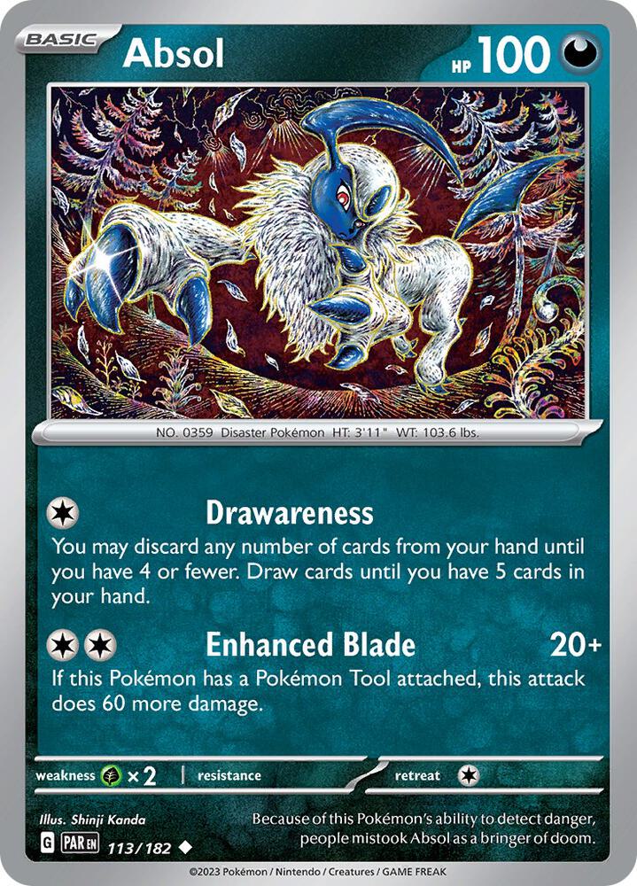 Absol 113/182 (SV04: Paradox Rift) 