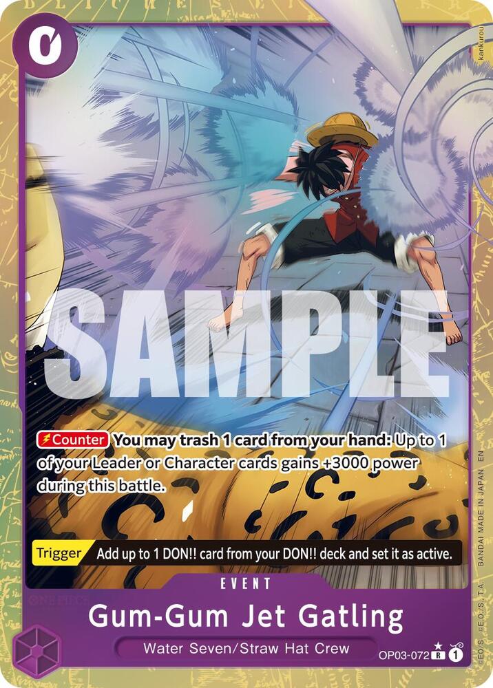 Gum-Gum Jet Gatling OP03-072 (Premium Booster -The Best- Vol. 2)  - Alternate Art Foil