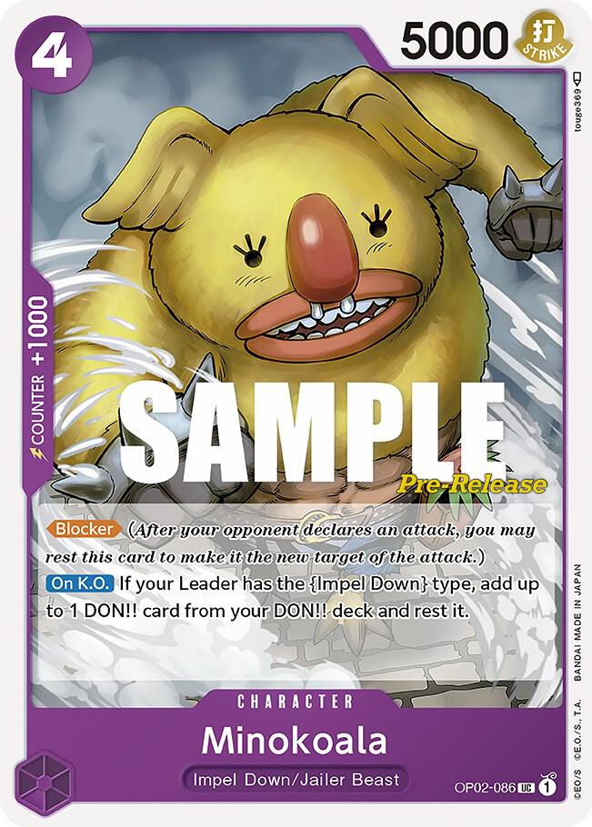 Minokoala OP02-086 (Paramount War Pre-Release Cards) 