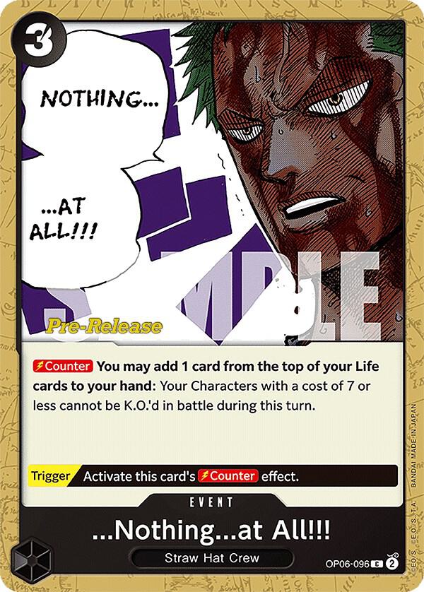 Nothingat All OP06-096 (Wings of the Captain Pre-Release Cards) 