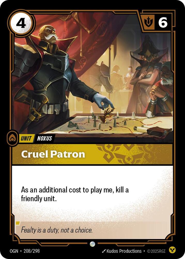 Cruel Patron 208/298 (Origins) 