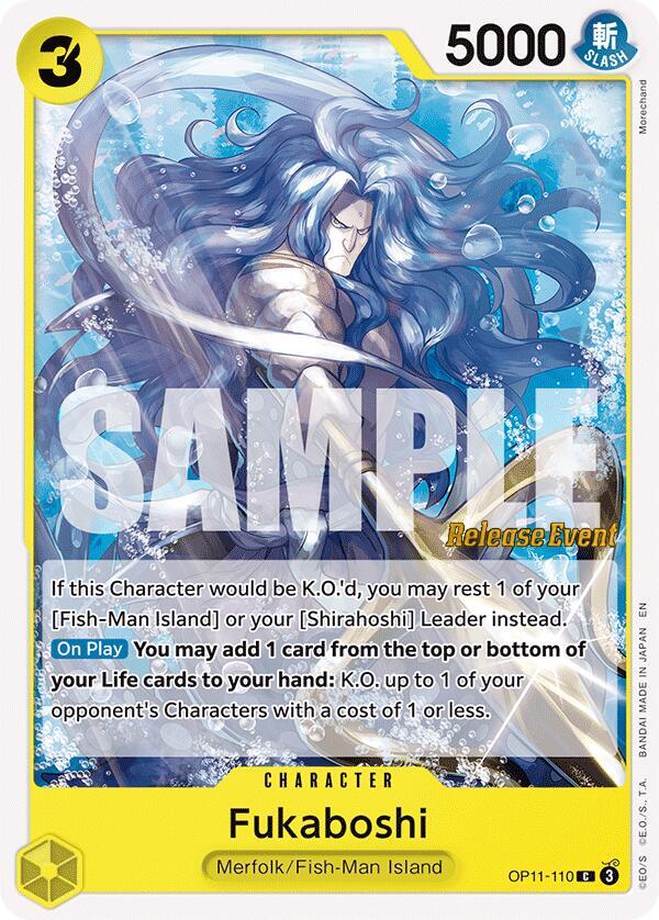 Fukaboshi OP11-110 (A Fist of Divine Speed Release Event Cards) 