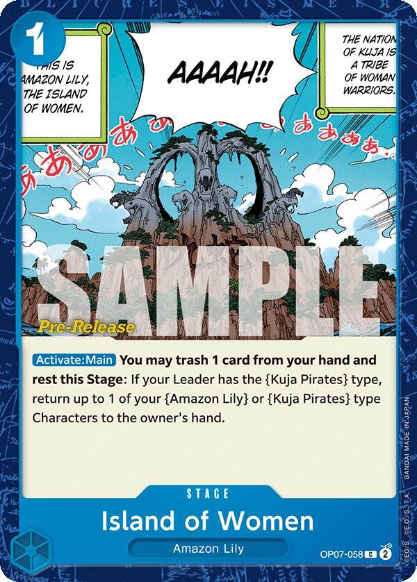 Island of Women OP07-058 (500 Years in the Future Pre-Release Cards) 