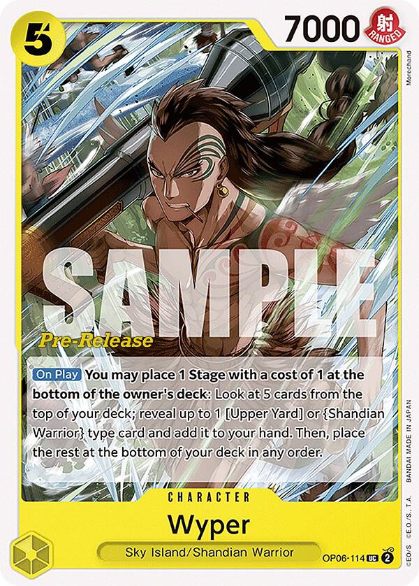 Wyper OP06-114 (Wings of the Captain Pre-Release Cards) 