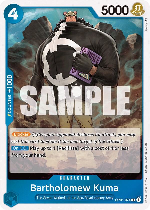 Bartholomew Kuma OP01-074 (Romance Dawn)  - Foil