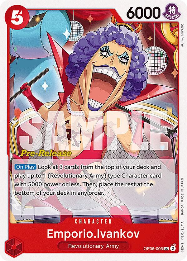 EmporioIvankov OP06-003 (Wings of the Captain Pre-Release Cards) 