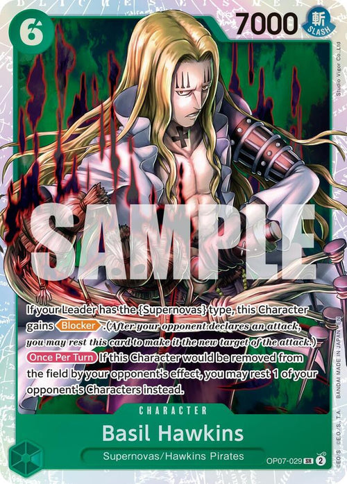 Basil Hawkins (Reprint) OP07-029 (Premium Booster -The Best- Vol. 2)  - Foil