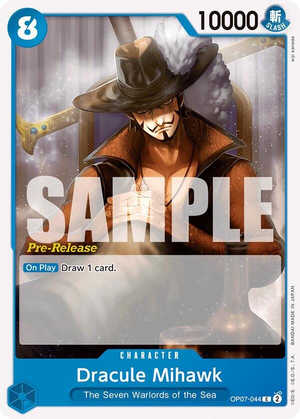 Dracule Mihawk OP07-044 (500 Years in the Future Pre-Release Cards) 