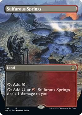 Sulfurous Springs Borderless 381 (Dominaria United)  - Foil